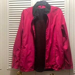 Large black and fuchsia jacket